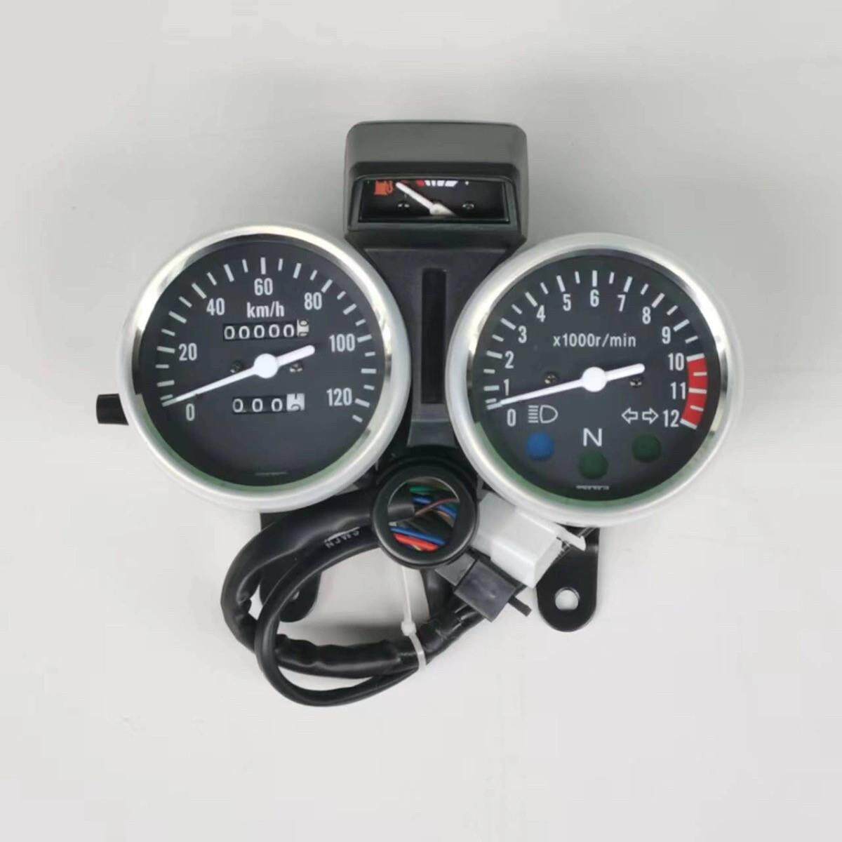 摩托车仪表太子GN125仪表总成HJ125小太子里程表转速表档显表码表