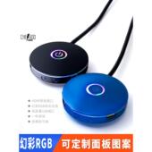 桌面电脑开关RGB光效 网吧家用机箱外接主机开关机按钮可选音频