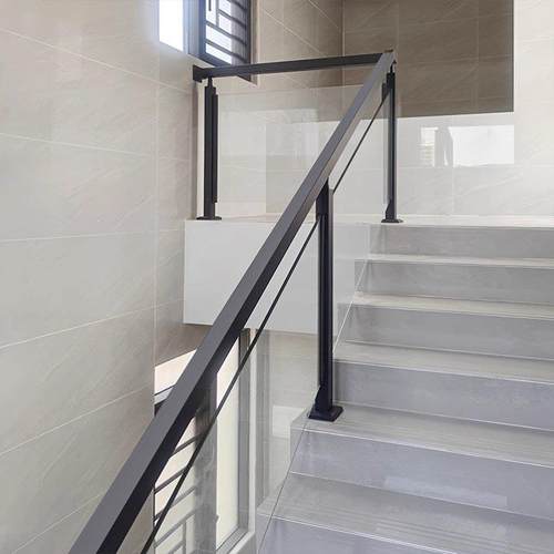 不锈钢阳台护栏楼梯扶手立柱钢化玻璃槽围栏阁楼室外栏杆现代别墅