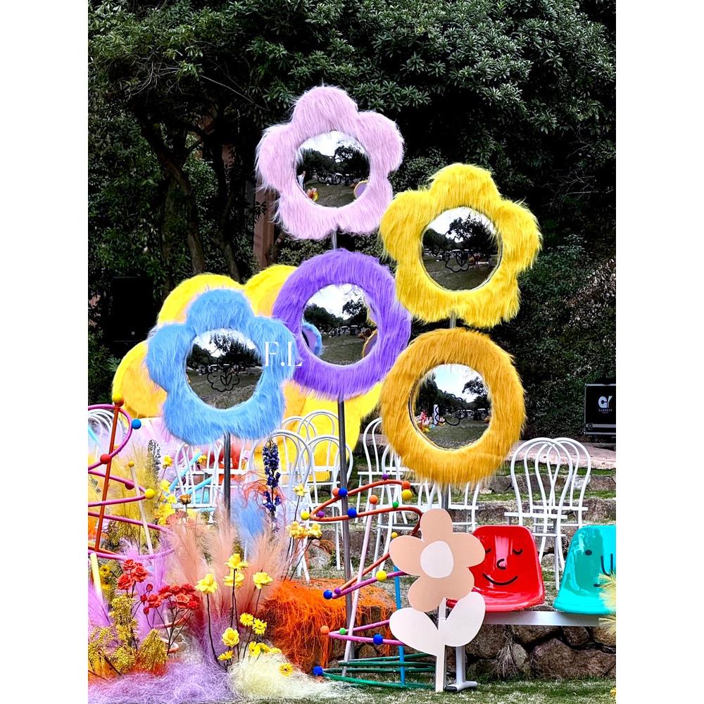 填充镜花饰品婚宴签到景区人气装饰场景展示照片道具商场