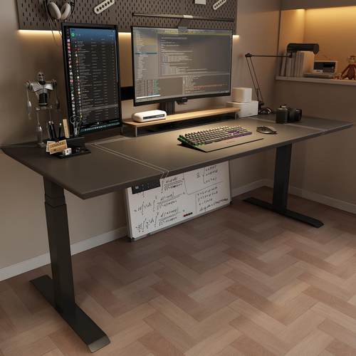 电动升降桌台式电脑桌工作台站立式办公桌家用简约书桌电竞桌CL02