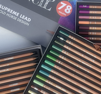 金马78色B9系列 油性彩铅礼盒装专业油性彩铅