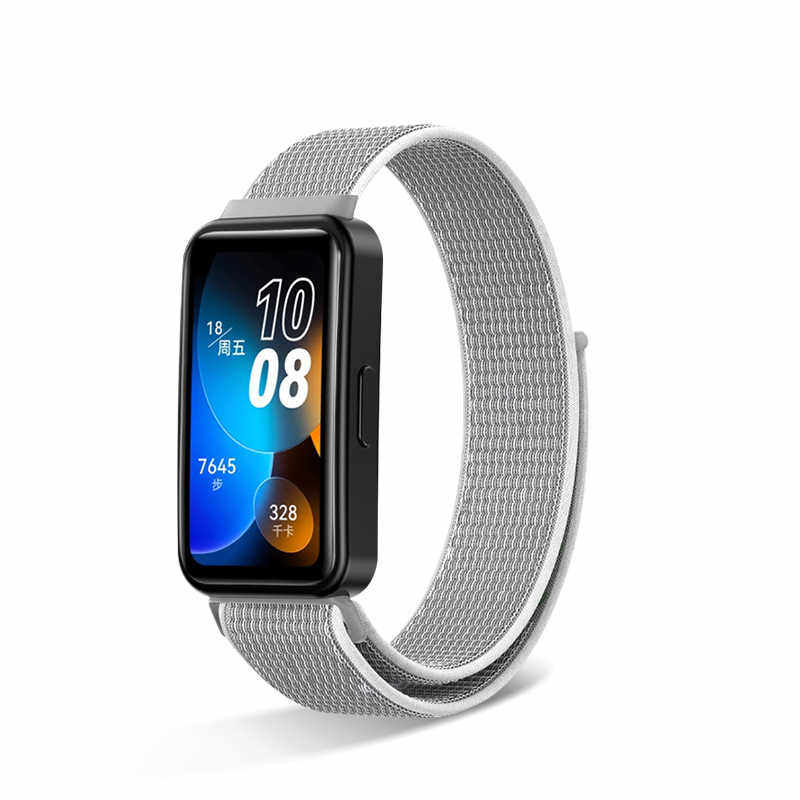 适用华为手环9表带华为9手环腕带9nfc版手表表带华为手环8手表带新款硅胶编织尼龙表带