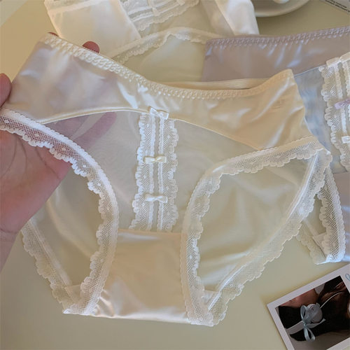 纯欲少女内裤女7A抑菌纯棉裆大码女生蕾丝内裤抗菌底裆女士三角裤