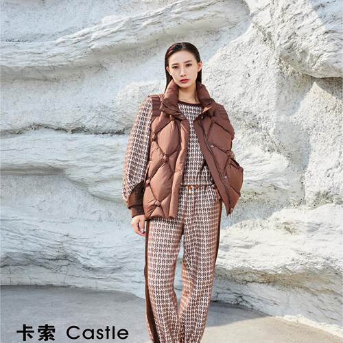 卡索castle毛针织衫上衣女装