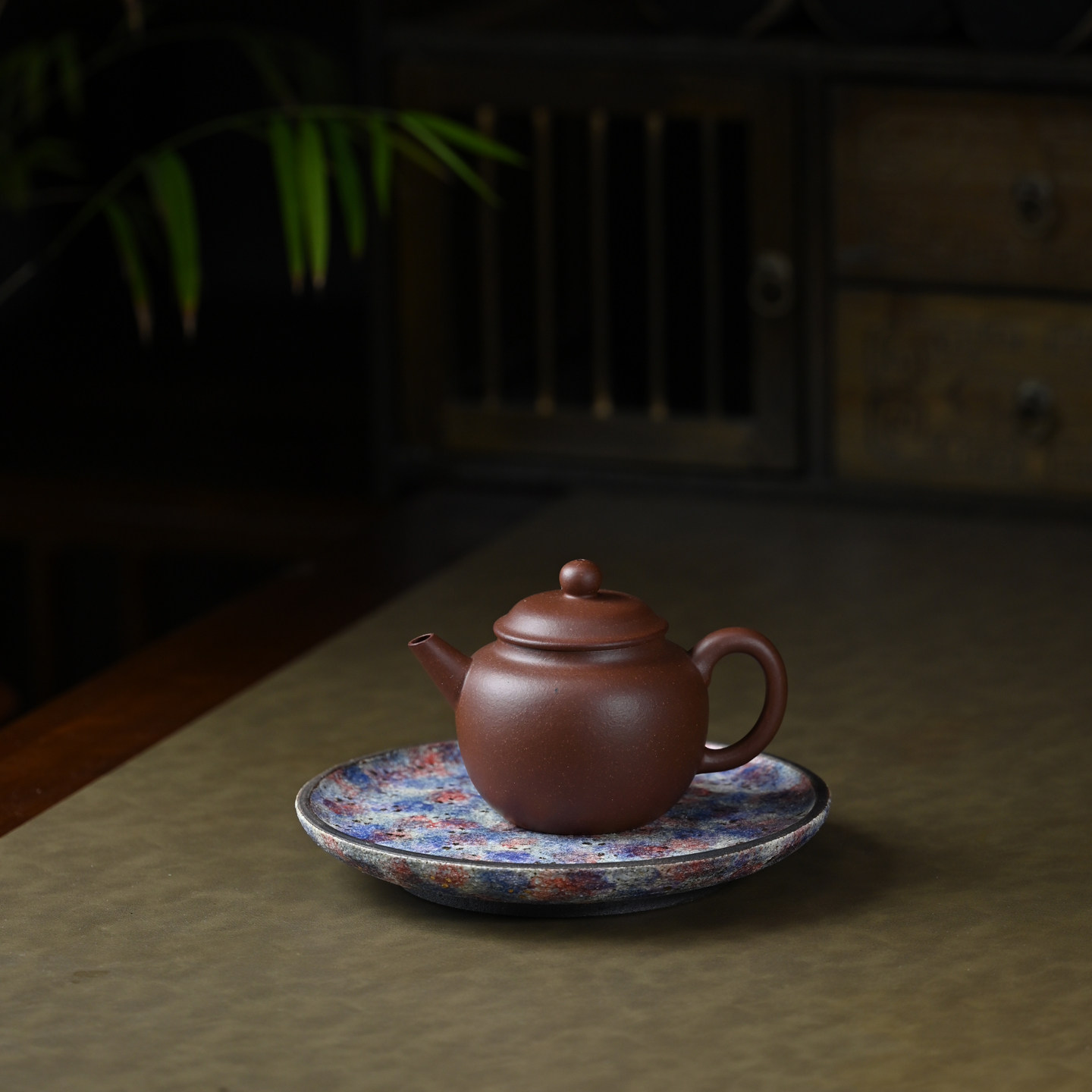 宜兴紫砂壶原矿紫泥圆珠壶全手工家用大容量泡茶壶茶器茶具 310ml