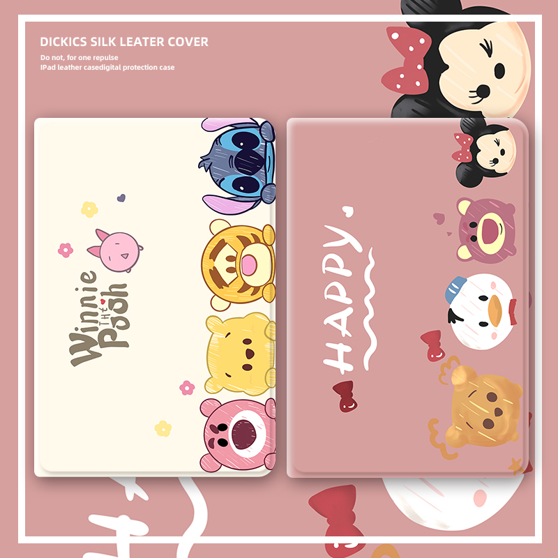 适用ipad保护套pro2024平板壳2021第9代10苹果air6可爱动物11寸3卡通mini5迷你2全包4防摔2018三折2020带笔槽