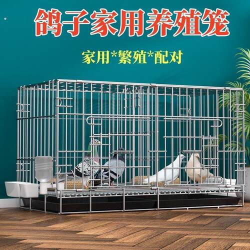 鸽子笼家用折叠养殖笼鸽子专用配对笼大号带隔断繁殖养殖鸽笼鸟笼