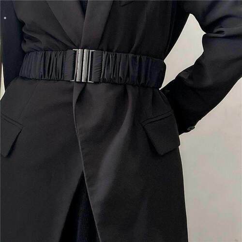 羽绒服专用腰带简约新款搭配羽绒服腰带装饰百搭束腰洋装大衣女