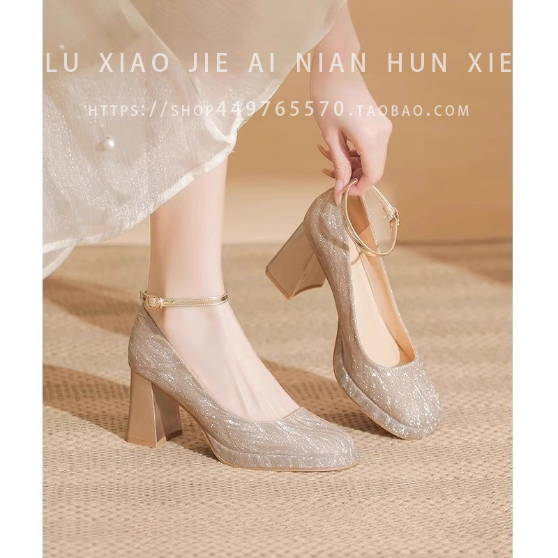 防水台玛丽珍鞋单鞋不累脚