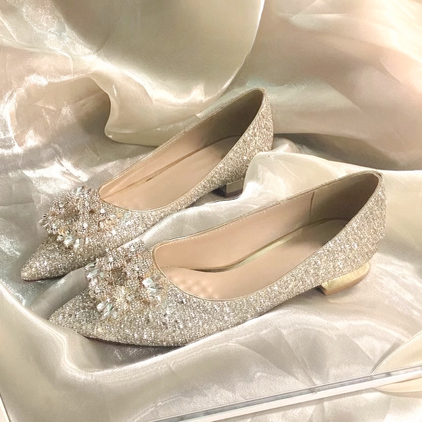 高级感订婚鞋女2025新款