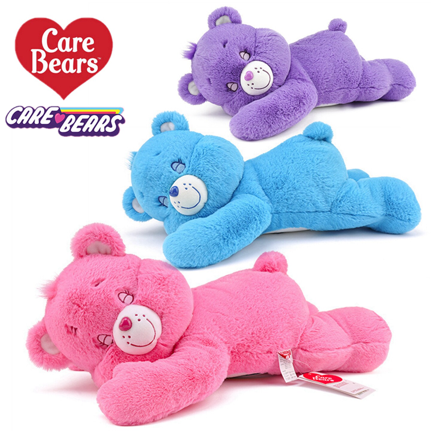 Carebears爱心小熊趴款毛绒抱枕o