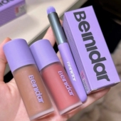 大胖墩 北尼达雾面唇釉BEINIDAR年抛唇泥不易沾杯唇釉浓雾大容量