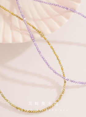 A百搭叠戴细项链2025新款爆款女锆石颈链锁骨链choke轻奢闺蜜礼物