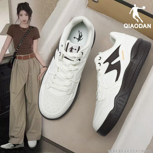 乔丹女鞋熊猫鞋女款2025新款秋冬季复古潮流板鞋厚底休闲运动鞋