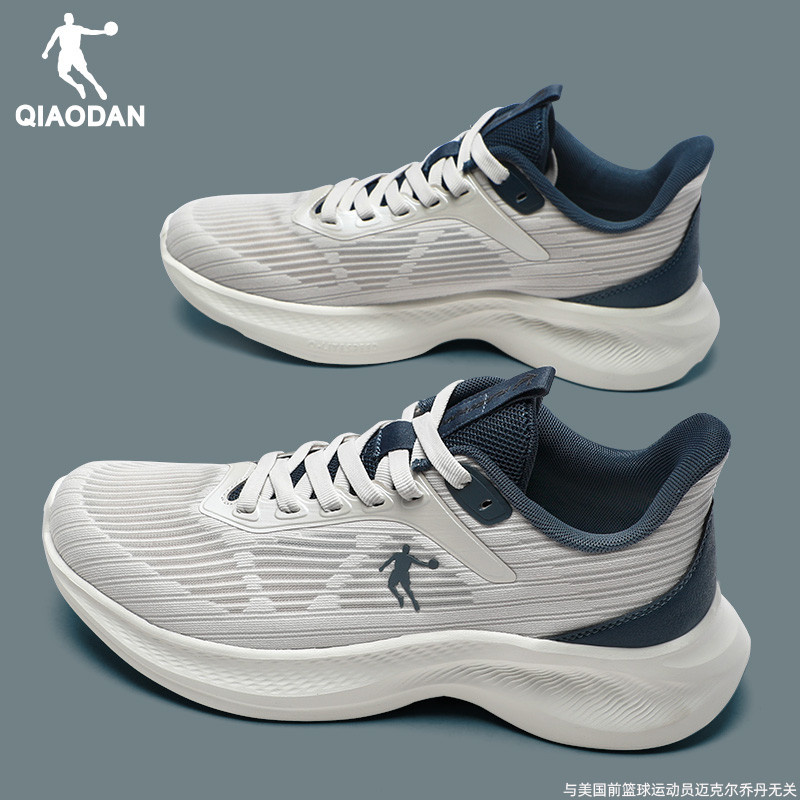 透气跑鞋软底男网面运动鞋乔丹