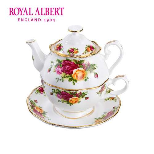 royalalbert皇家老老镇玫瑰茶壶