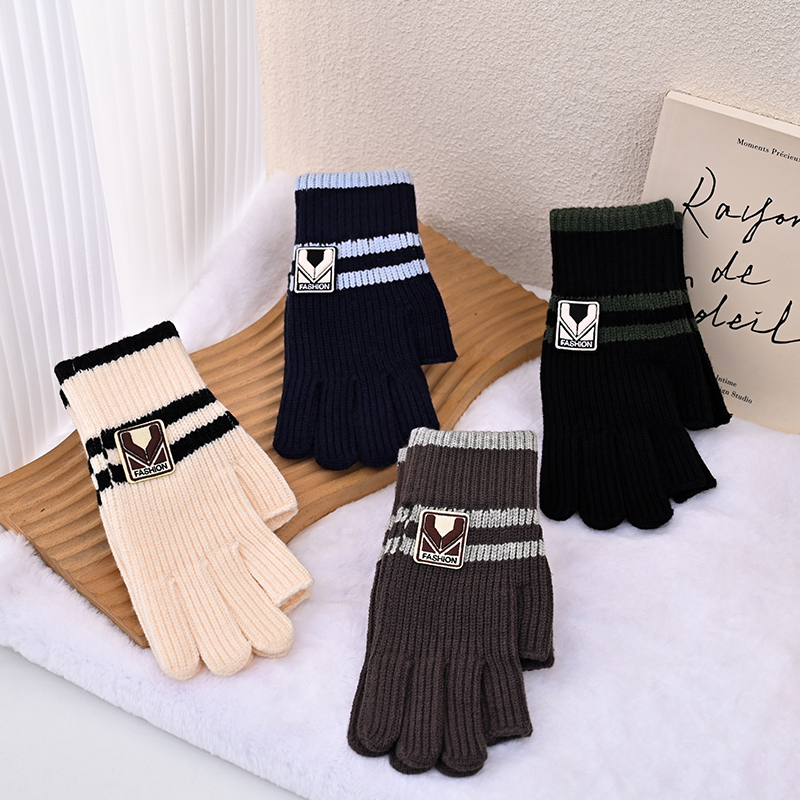 露指手套保暖男女可触屏