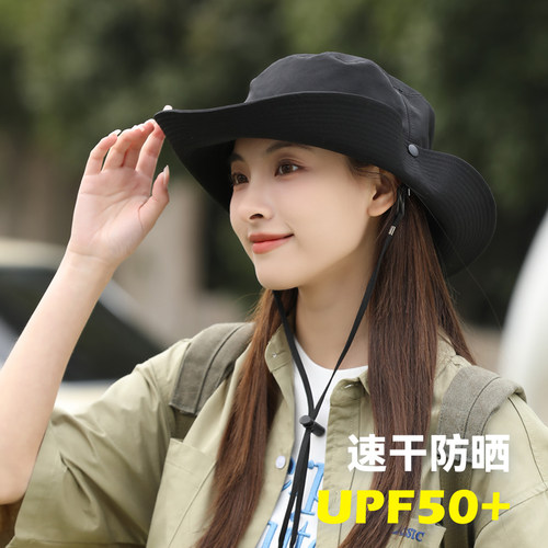 西部牛仔男女夏天遮阳防晒渔夫帽
