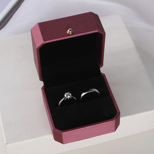 结婚戒指仿真钻戒一对婚礼现场用情侣仪式 交换活口婚戒替代假对戒