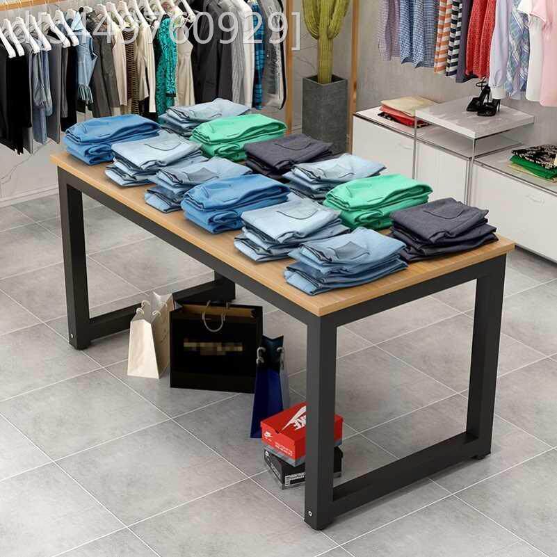童装店展示桌鞋包鞋店中岛摆台实木复古工作台摆放中间服装店店铺