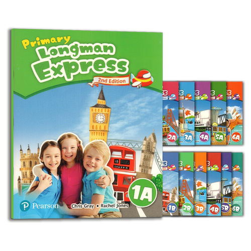 现货原版Primary Longman Express 123456AB 学生套装朗文培生少儿英语教辅英语第二版PLE学生用书练习册朗文快车听说读写全覆盖
