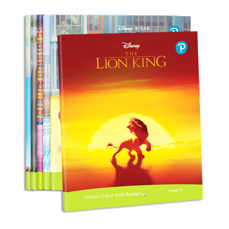 英文原版Disney Kids Readers迪士尼英语分级阅读 培生少儿英语故事绘本小学生课外书 狮子王/头脑特工/勇敢传说Level 4段6本
