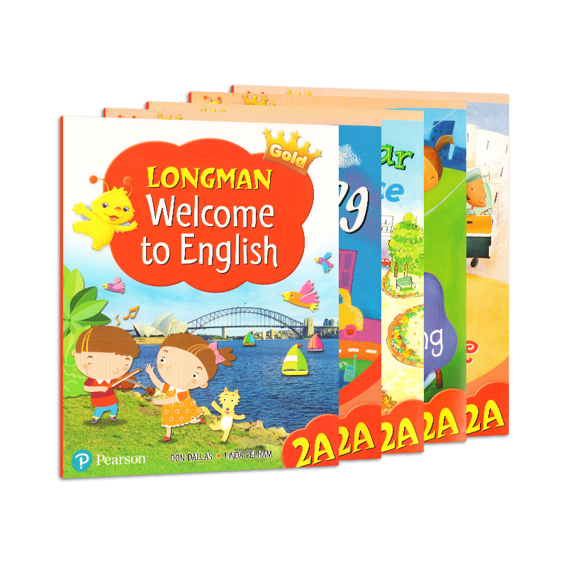 香港朗文少儿英语教材Longman Welcome to English 2A小学生课本听力语法读写综合练习册套装5本六年级上学期英文原版图书籍电子版