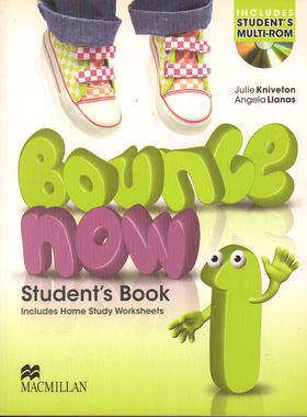 特价清仓Macmillan麦克米伦Bounce Now5-12岁学生课本儿童趣味英语教材 Student Book Includes Home Study Worksheets