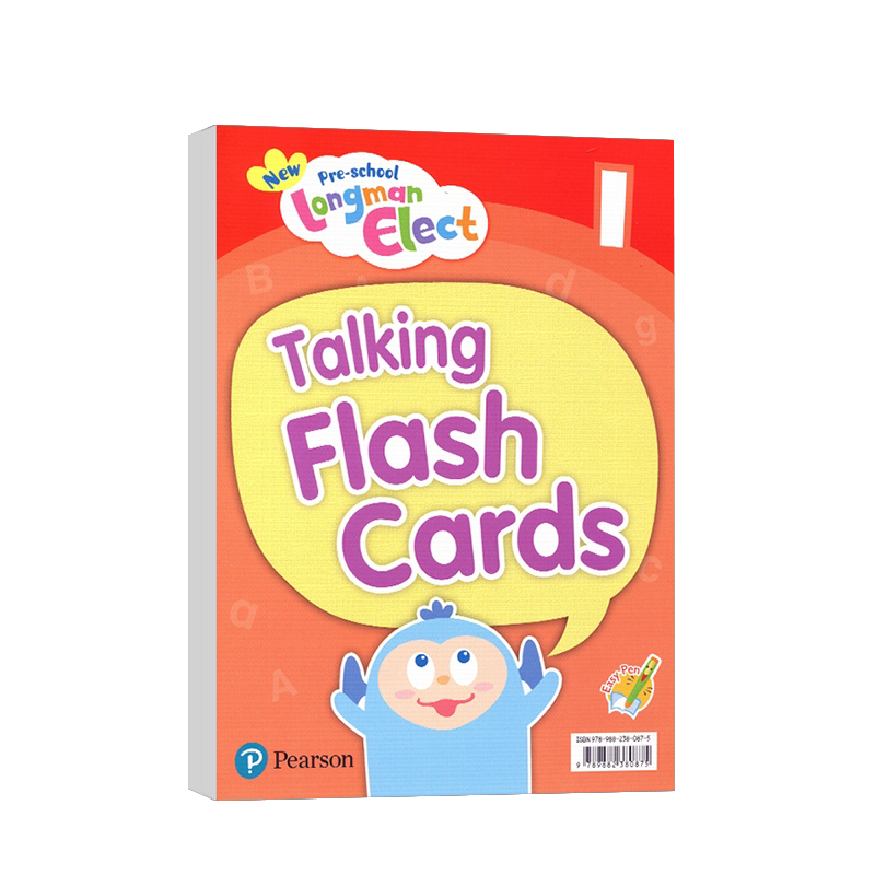 现货原版香港朗文幼儿英语教材New Pre-school Longman Elect Talking Flash Cards 1 2 3 4 5 6级别教学大卡