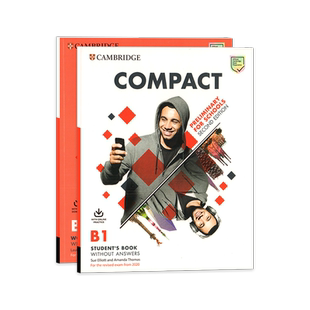现货2020年Compact Preliminary For Schools B1 学生书练习册在线学习账号 青少版剑桥PET考试备考教材