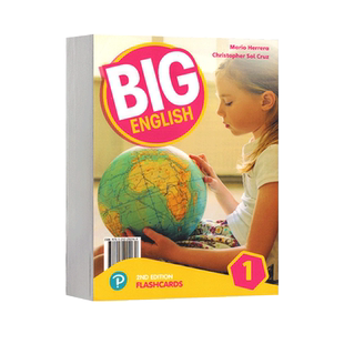 现货 Big English flashcards 123456级教学卡片第二版新版培生朗文少儿英语培训教1-6级别美式英语课程