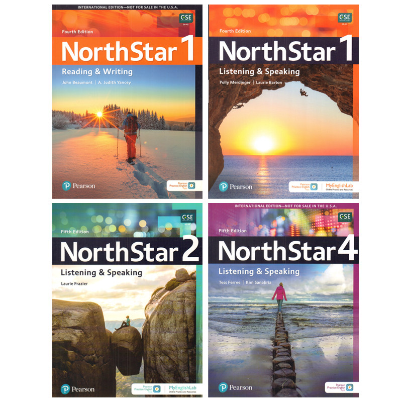 特价清仓原版进口教材北极星听说读写Pearson Northstar 1 2 3 4 5级学生书Listening and Speaking托福雅思英文书