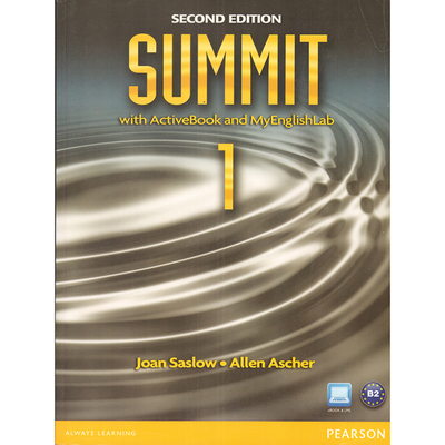 特价清仓Pearson 原版大学英语教材尖峰 SUMMIT  1 with ActiveBook and MyEnglishLab  2nd Edition
