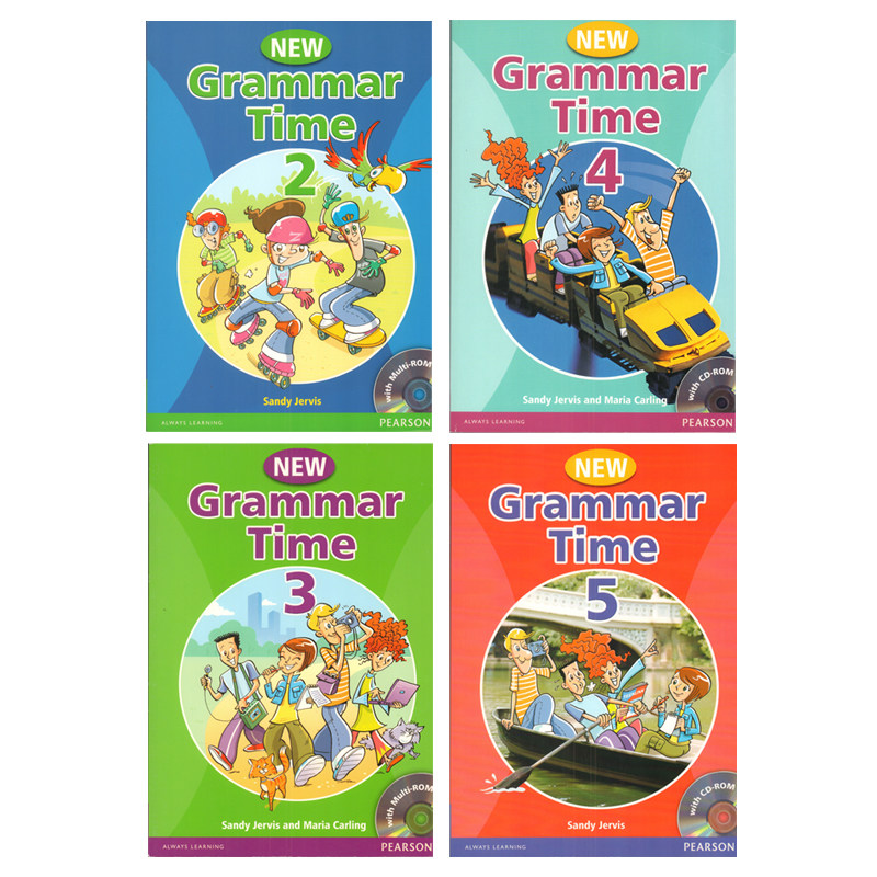 特价清仓美国朗文培生 剑桥考试KET PET语法书 New Grammar Time2-5级别少儿英语语法时间 6-12岁推荐语法教材