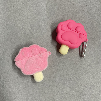 适用vivotws3E保护套猫爪印软壳
