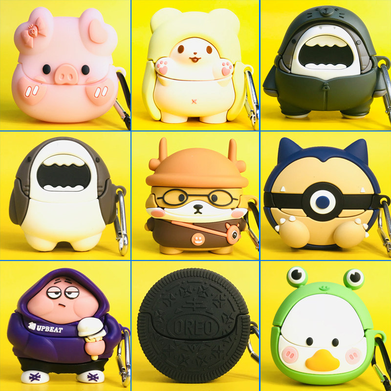 miui/小米buds4半入耳式蓝牙耳机套鲨鱼xiaomi降噪buds 4保护套m2224