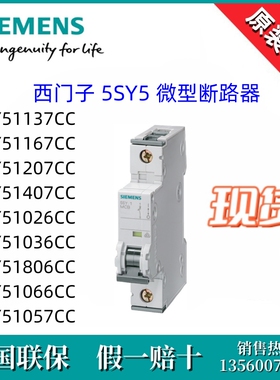 5SY51137/1167/1207/1407/1026/1036/1806/1066CC/105-7CC西门子