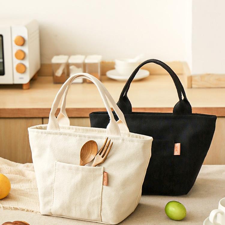 加厚帆布便当饭盒手提袋子