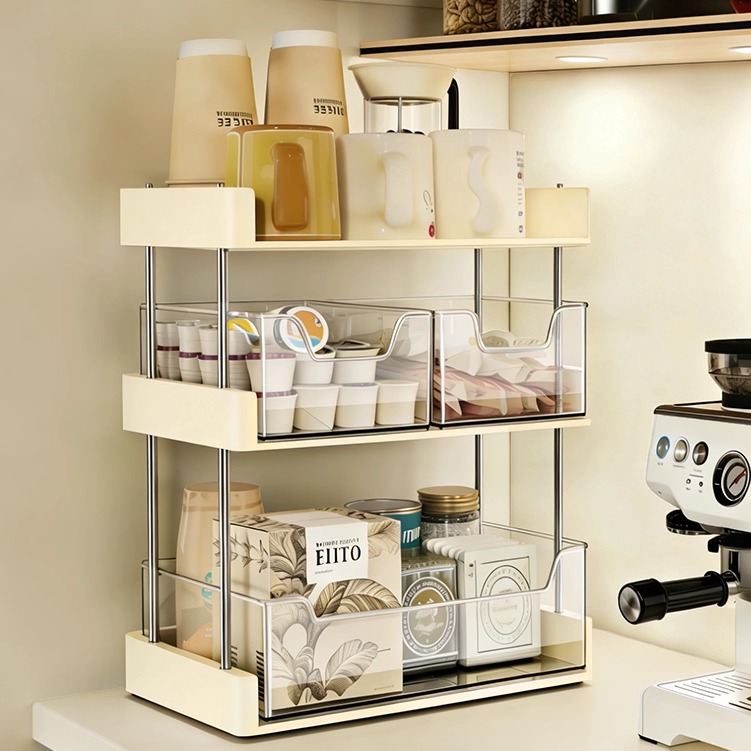 茶包收纳盒桌面零食整理置物架