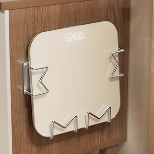 体重秤收纳架壁挂式体脂秤上墙支架神器家用免打孔电子秤置物架