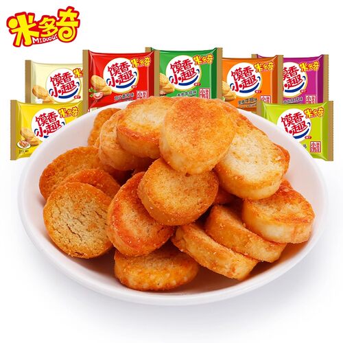 米多奇烤香小馍丁散装多口味馒头片小饼干零食休闲食品小吃办公室