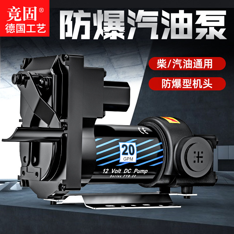 竟固汽油泵12v/24v220v汽油甲醇电动抽油泵自吸防爆油泵抽油设备