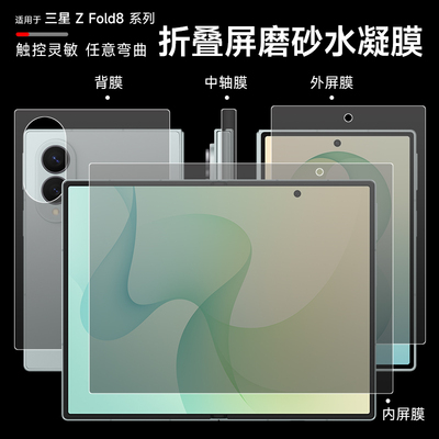 三星折叠水凝磨砂防指纹内外膜