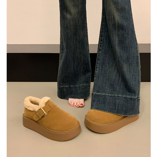 【加绒】勃肯鞋女乐福豆豆鞋