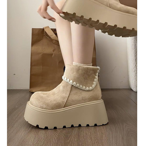 【棉鞋】厚底雪地靴女冬季加绒