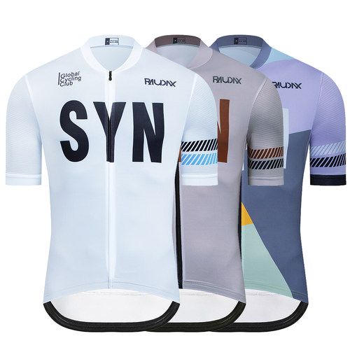 SYN RAUDAX牛奶丝骑行服公路车上衣速干透气短袖高弹单车服可定制