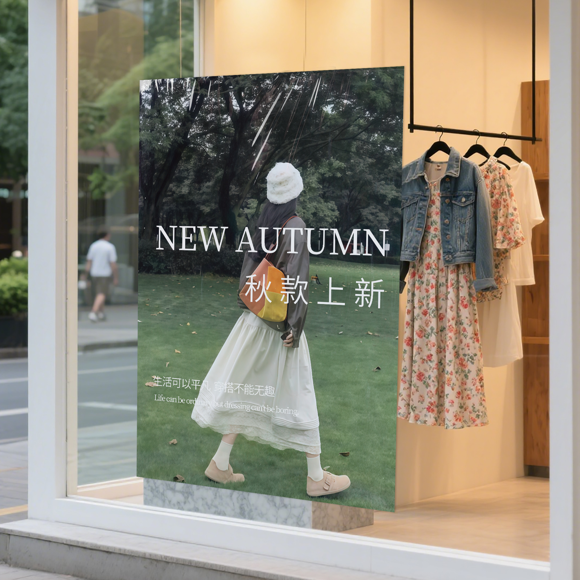 海报秋季新款新品上市海报服装店