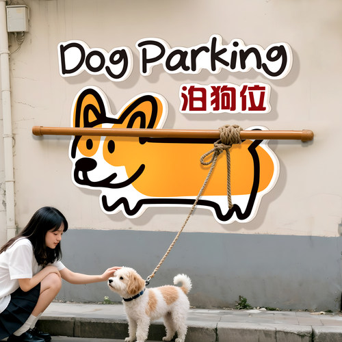 泊狗位标识宠物安置提示牌