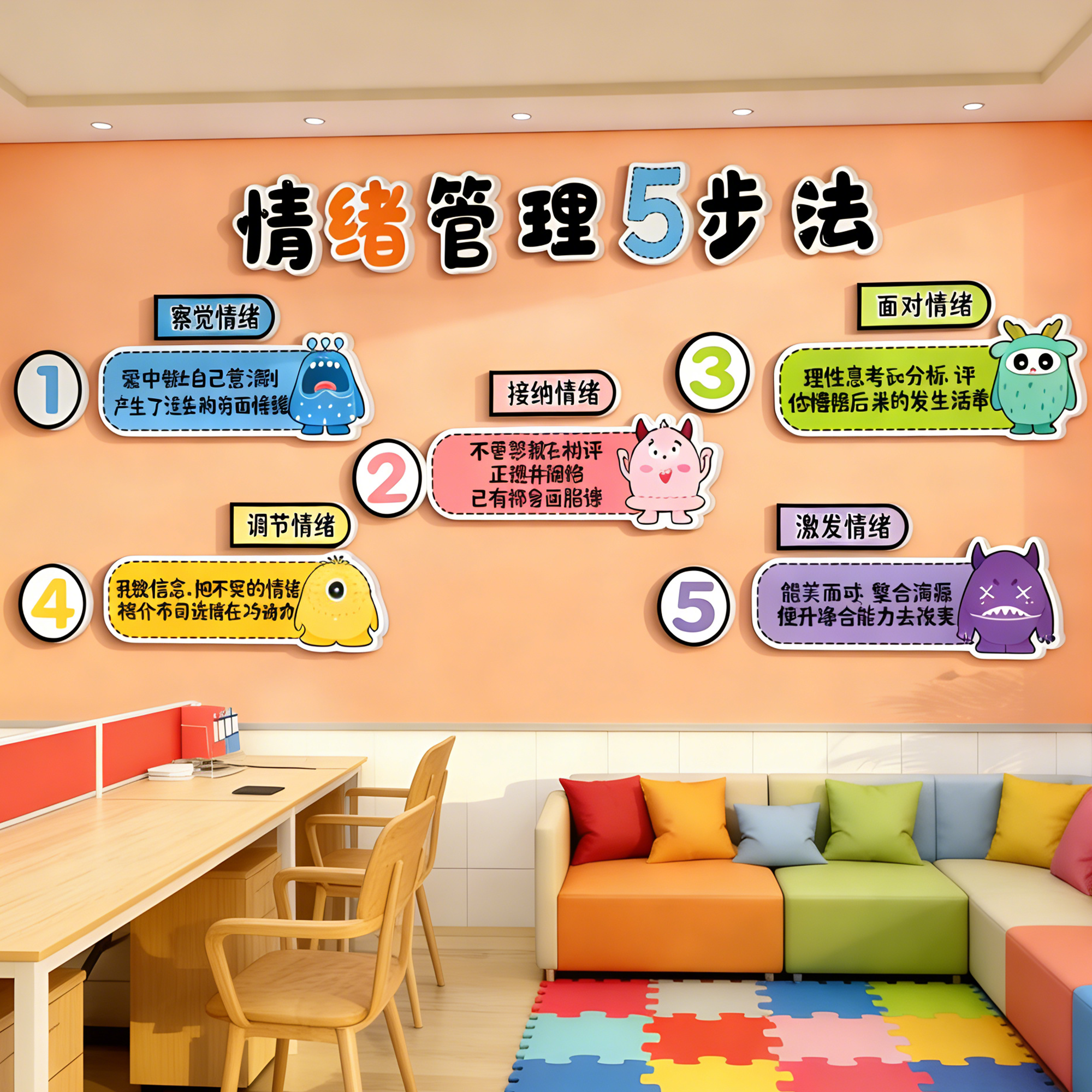 心理咨询室文化墙疗愈空间布置氛围装饰画治愈心灵驿站挂画墙贴QT,家居饰品,文化墙贴,淘宝优惠券,粉丝福利购,淘宝优惠卷